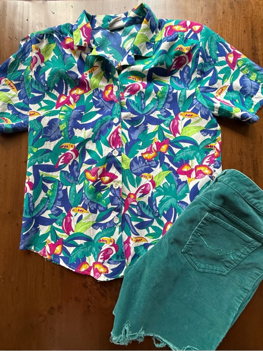 Beach Skate Surf Teal Cool Girl Cords